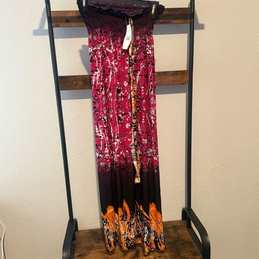 Women's Floral Maxi dress Size M Bohemian Style